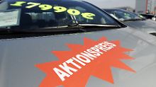 Die Verkaufszahlen bei Neuwagen gehen zurück, also steigen die Rabatte.