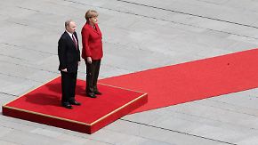 Putin und das Streitthema Syrien: Merkel schlägt versöhnliche Töne an
