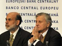 EZB-Chef Jean-Claude Trichet und Fed-Chef Ben Bernanke.