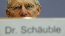 Finanzminister Schäuble. 