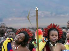 Rietgrans-Tanz in Swasiland.