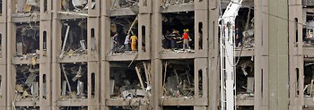Die Explosionen hinterließen eine Spur der Verwüstung. 