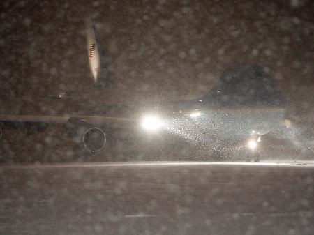 Die Air Force One erreichte gerade noch rechtzeitig die Base in Maryland.