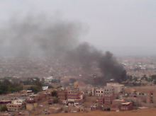 Die US-Botschaft in Sanaa nach einem Terroranschlag im September 2008, bei dem 16 Menschen getötet wurden.