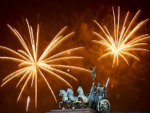 Alle Jahre wieder: Das große Feuerwerk am Brandenburger Tor.
