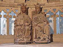 Otto der Große und seine erste Gattin Editha im Dom zu Magdeburg.