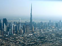 Nicht zu übersehen: der Burj Dubai.