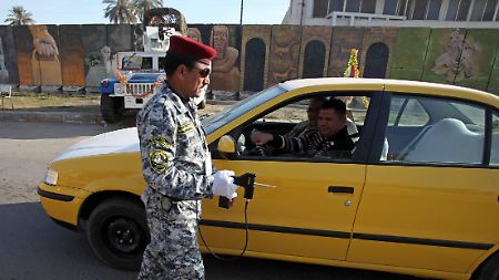 Sicherheitsmaßnahmen: Checkpoint in Bagdad.
