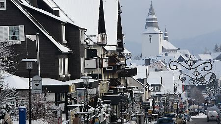 Im Ortskern von Winterberg.