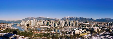 Die größte Stadt an Kanadas Westküste: In Vancouver werden unter anderem die Eislaufwettbewerbe ausgetragen.