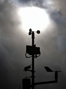 Eine Wetterstation in Berlin.