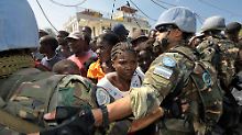 "Falsche Prioritäten": Soldaten bei ihrem Einsatz in Haiti.