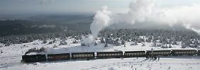 Ein Zug der Harzer Schmalspurbahn (HSB) ...
