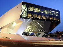 Das Porsche-Museum in Stuttgart-Zuffenhausen.