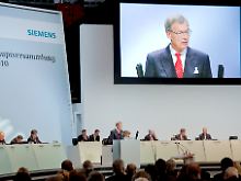 Am Rednerpult: Aufsichtsratschef Gerhard Cromme.