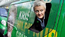 Die Grünen im Stimmungshoch - das dürfte Fraktionschefin Künast gefallen.
