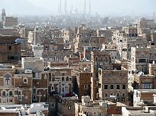 Blick auf Sanaa, der Hauptstadt Jemens.