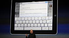 Die virtuelle Tastatur kann der Nutzer bei Bedarf einblenden.