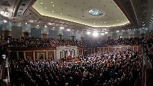 Der Präsident hielt die traditionelle Rede zur Lage der Nation vor beiden Kammern des US-Kongresses.