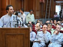 Mohammed Resa Ali Samani im August 2009 vor dem Revolutionsgericht.