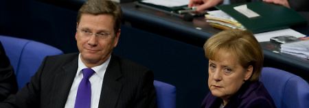 Westerwelle und Merkel - bald 100 Tage im Amt