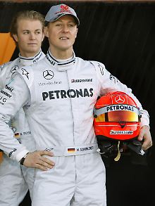 Nico Rosberg spielt bei Mercedes Grand Prix nur die zweite Geige hinter Rückkehrer Michael Schumacher.