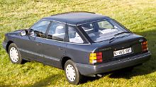 "Aero-Heck" als Alleinstellungsmerkma: Der Ford Scorpio erhielt keine klassische Limousinenform, sondern ein Fließheck.