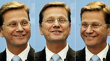 Westerwelle kurz nach der Wahl: Das Grinsen wollte nicht mehr weichen.