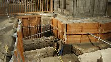 Archäologische Grabungen im Magdeburger Dom. 