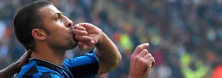 Feier nach dem Tor: Inter Mailands Walter Samuel.