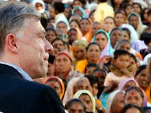 Bundespräsident Köhler spricht in Indien.