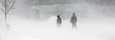 Im Blizzard in Washington.