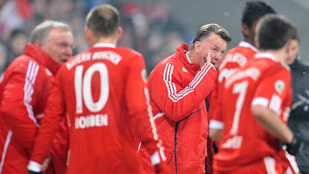Louis van Gaal war wieder einmal "böse", allerdings nur nach Halbzeit eins.