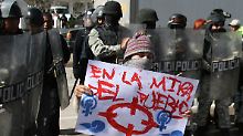 Angesichts der anhaltenden Gewalt nimmer der Protest in Ciudad Juárez zu.