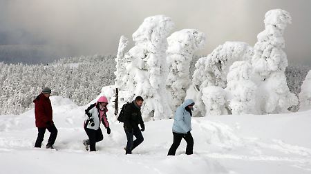 Land unter Schnee: Auf dem Brocken sind es derzeit 1,58 Meter.