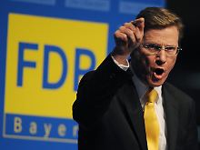 Westerwelle wie immer: laut und forsch.