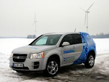 Umweltverträglich: Den Wind kann dieses Auto noch nicht nutzen, gibt aber dennoch keine Schadstoffe ab.