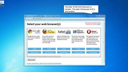 Bei der Installation wird der hauseigene Internet Explorer nicht mehr automatisch ausgewählt.