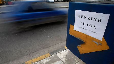 Kein Benzin mehr in Athen.