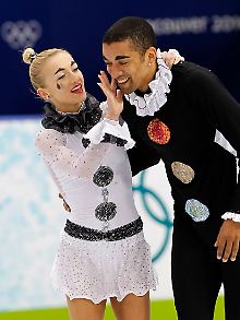 Titelaspiranten in Moskau: die Europameister Aljona Savchenko und Robin Szolkowy.