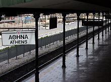 Verwaiste Bahnhöfe in Athen.