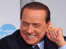 Das Lächeln des starken Mannes Italiens wirkt etwas bemüht.