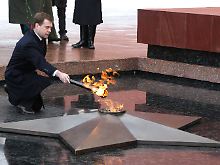 Präsident Dimitri Medwedew konnte sich an der Leistung von Russlands Olympioniken nicht erwärmen.