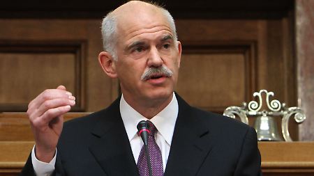 Markige Worte von Papandreou: Griechenland befindet sich in einer "Kriegssituation". 