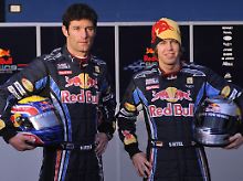 Eine heiße Kombination: Sowohl Sebastian Vettel (l.) als auch Mark Webber sind in der Lage um den WM-Titel mitzufahren.