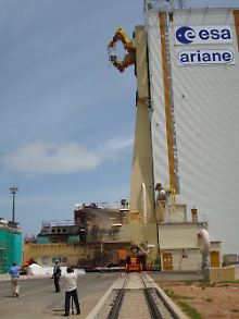 Die Nähe zum Äquator sorgt für ideale Startbedingungen. (Die Startrampe in Kourou)