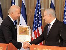 Biden und Netanjahu wollen die Siedlungs-Affäre nicht überbewerten.