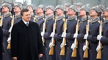 Der ukrainische Staatschef besucht Russland.