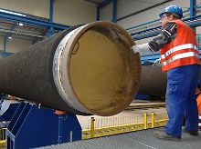 Rohre für die Gaspipeline.