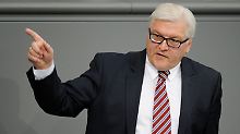 Steinmeier ruft zu besonnenem Handeln auf.
